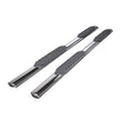 Load image into Gallery viewer, TrailFX 4 Inch Oval Straight Pol Stainless Steel Rocker Panel Mount A1516S - Main Product View