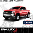 Load image into Gallery viewer, TrailFX 4 Inch Oval Straight Pol Stainless Steel Rocker Panel Mount A1516S - Side View
