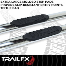 Load image into Gallery viewer, TrailFX 4 Inch Oval Straight Pol Stainless Steel Rocker Panel Mount A1529S - Additional View 6