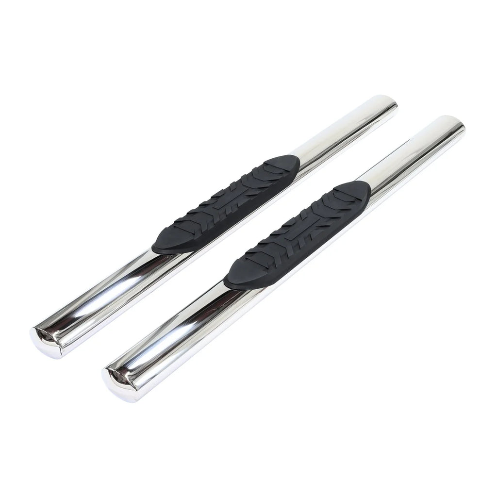 TrailFX 4 Inch Oval Straight Pol Stainless Steel Rocker Panel Mount A1530S - Main Product View