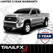 Load image into Gallery viewer, TrailFX 4 Inch Oval Straight Powder Coated Black Mild Steel Frame Body Mount Bolts A1513B - Side View