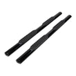 Load image into Gallery viewer, TrailFX 4 Inch Oval Straight Powder Coated Black Mild Steel Rocker Panel Mount 2940413053 - Main Product View