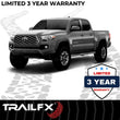 Load image into Gallery viewer, TrailFX 4 Inch Oval Straight Powder Coated Black Mild Steel Rocker Panel Mount 2950522053 - Side View