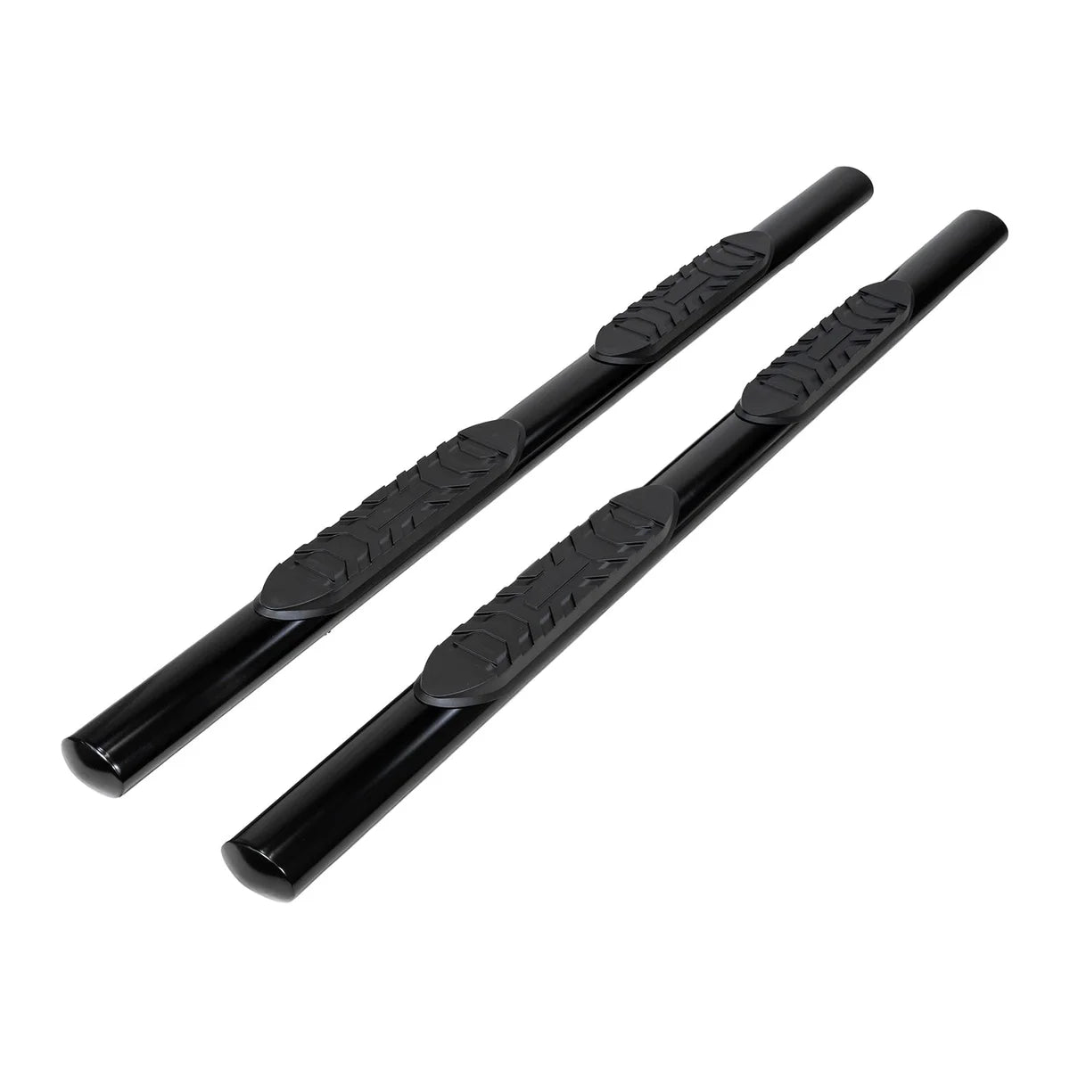 Mild Steel Rocker TrailFX 4 Inch Oval Straight Powder Coated Black Mild Steel Rocker ...