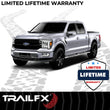 Load image into Gallery viewer, TrailFX 4 Inch Trapezoid Straight Pol Stainless Steel Plastic End Caps A4004S - Side View