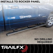Load image into Gallery viewer, TrailFX 4 Inch Trapezoid Straight Pol Stainless Steel Plastic End Caps A4011S - Additional View 5