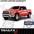 Load image into Gallery viewer, TrailFX 4 Inch Trapezoid Straight Pol Stainless Steel Plastic End Caps A4014S - Side View