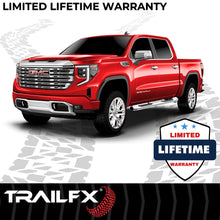 Load image into Gallery viewer, TrailFX 5 Inch Oval Bent Pol Stainless Steel Rocker Panel Mount A7063S - Side View
