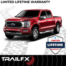 Load image into Gallery viewer, TrailFX 5 Inch Oval Bent Pol Stainless Steel Rocker Panel Mount A7075S - Side View