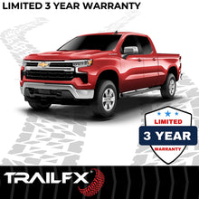 Load image into Gallery viewer, TrailFX 5 Inch Oval Bent Powder Coated Black Steel Rocker Panel Mount A7068B - Side View