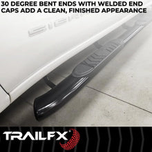 Load image into Gallery viewer, TrailFX 5 Inch Oval Bent Powder Coated Black Steel Rocker Panel Mount A7068B - Additional View 7