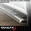 Load image into Gallery viewer, TrailFX 5 Inch Oval Straight Pol Stainless Steel Frame Body Mount Bolts A7005S - Additional View 7