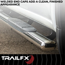 Load image into Gallery viewer, TrailFX 5 Inch Oval Straight Pol Stainless Steel Rocker Panel Mount A7013S - Additional View 6