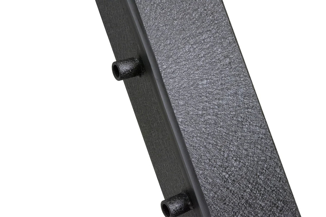 TrailFX 5.5 Inch Tire Coverage Textured Pwdr Ctd Black 1.5 Inch Steel Tubing Set Of 2 J052RF - Close-up Detail