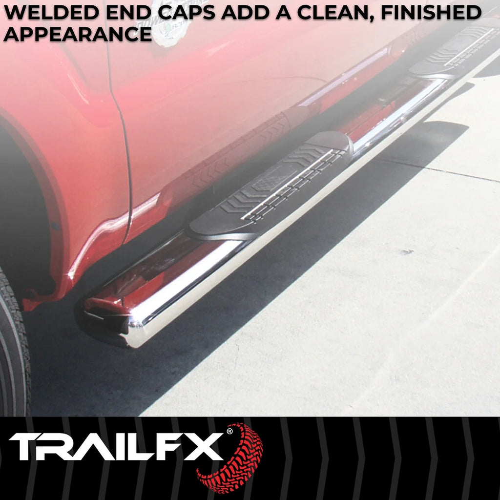 TrailFX 6 Inch Oval Straight Pol Stainless Steel Rocker Panel Mount A8212S - Additional View 7