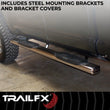 Load image into Gallery viewer, TrailFX 6 Inch Oval Straight Pol Stainless Steel Rocker Panel Mount A8215S - Side View
