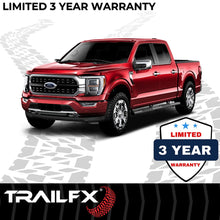 Load image into Gallery viewer, TrailFX 6 Inch Oval Straight Powder Coated Black Steel Rocker Panel Mount A8211B - Side View