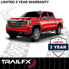 Load image into Gallery viewer, TrailFX 6 Inch Oval Straight Powder Coated Black Steel Rocker Panel Mount A8221B - Side View