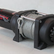 Load image into Gallery viewer, TrailFX ATV/UTV Mounted 250A 3500 Lb Cap 3/16 x 50 Ft Steel Cable 4-Way Roller Fairlead W35B - Side View