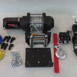 Load image into Gallery viewer, TrailFX ATV/UTV Mounted 250A 4500 Lb Cap 13/64 x 40 Ft Steel Cable 4-Way Roller Fairlead W45B - Back View