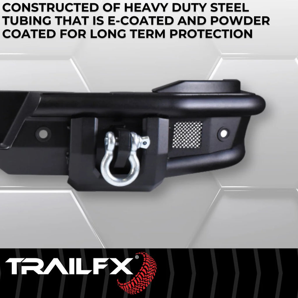 TrailFX Accommodates TrailFX 3 Inch Flush Mount LED Cube Lights Sold Separately BR004T - Rear View
