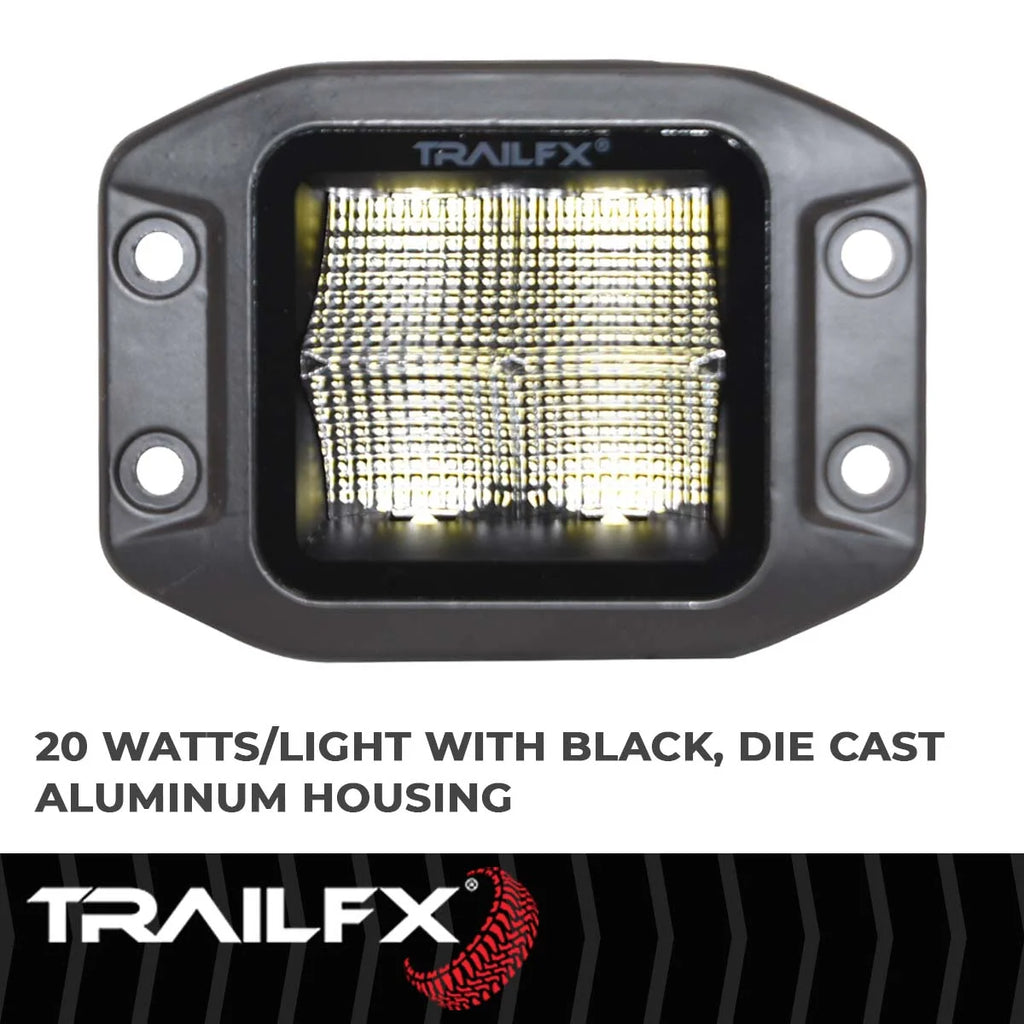 TrailFX Black Die-Cast Aluminum Housing 2X2CFFMB - Installation View