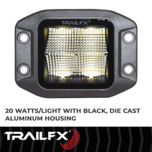 Load image into Gallery viewer, TrailFX Black Die-Cast Aluminum Housing 2X2CFFMB - Installation View