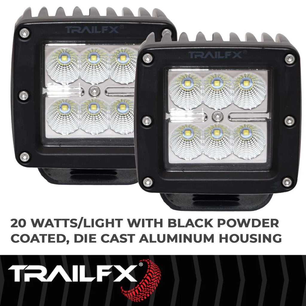 TrailFX Black Die-Cast Aluminum Housing 3X2CFPR - Installation View