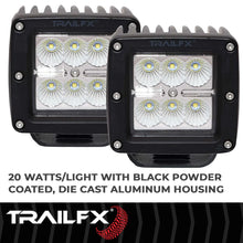 Load image into Gallery viewer, TrailFX Black Die-Cast Aluminum Housing 3X2CFPR - Installation View