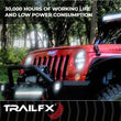 Load image into Gallery viewer, TrailFX Black Die-Cast Aluminum Housing PODSIDEF - Side View