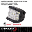 Load image into Gallery viewer, TrailFX Black Die-Cast Aluminum Housing PODSIDEF - Side View