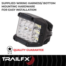 Load image into Gallery viewer, TrailFX Black Die-Cast Aluminum Housing PODSIDEF - Side View
