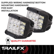 Load image into Gallery viewer, TrailFX Black Die-Cast Aluminum Housing PODSIDEFPR - Side View