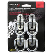 Load image into Gallery viewer, TrailFX Bolt-On/ Weld-On Mount 1-1/2 Inch Ring 300 Pound Capacity Zinc Pack Of 4 E10013Z - Main Product View