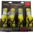 Load image into Gallery viewer, TrailFX Cargo Tie Down 10 Ft x 1 400 Lb Load 1200 Lb Break Cap W/Cam Buckl Yellow Pk 4 A21023Y - Main Product View