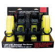 Load image into Gallery viewer, TrailFX Cargo Tie Down 16 Ft x 1.25 1000 Lb Load 3000 Lb Break Cap W/Ratchet Yel Pack 2 A11023Y - Main Product View