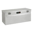 Load image into Gallery viewer, TrailFX Chest Sgl Lid Dia Tread Bright Pol 16 Gauge Alum 48x24x20 13.3 Cubic Ft Cap 151481 - Package Contents