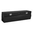 Load image into Gallery viewer, TrailFX Chest Sgl Lid Gloss Black 16 Gauge Alum 47x19-7/8x17-1/8 9.6 Cubic Ft Cap 150482 - Package Contents