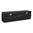 Load image into Gallery viewer, TrailFX Chest Sgl Lid Pwdr Ctd Black 16 Gauge Alum 54x19-7/8x17-1/8 13.5 Cubic Ft Cap 150562 - Package Contents