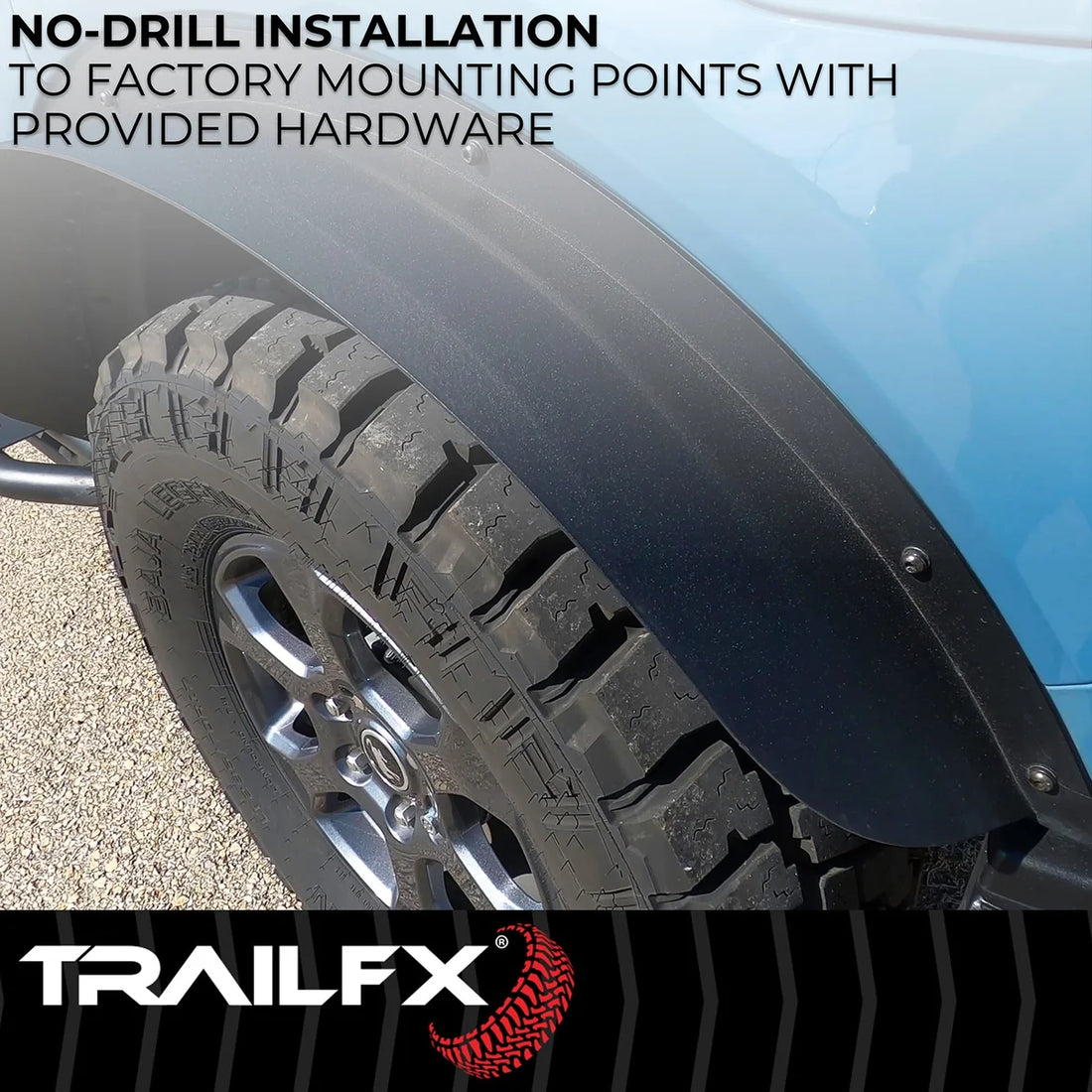 TrailFX Fender Flare BR013T - Rear View