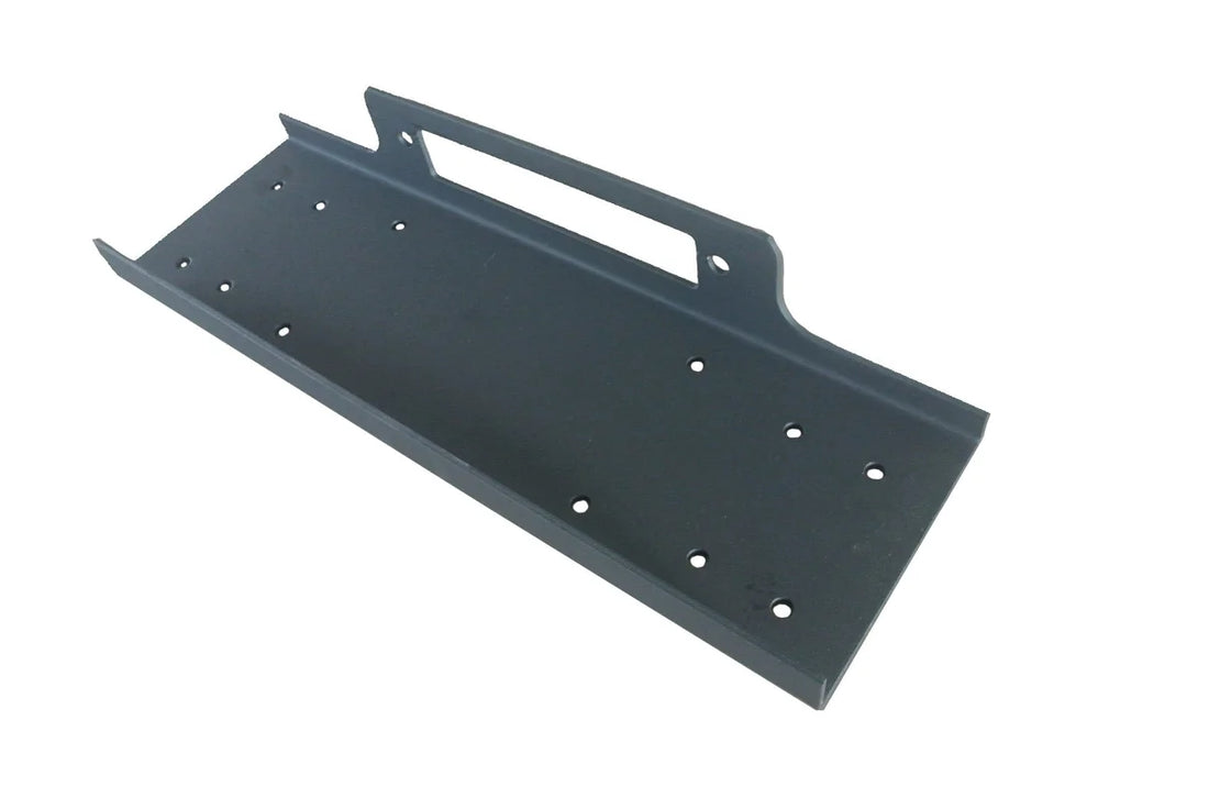 TrailFX For Winches Upd To 12000 Pounds Flat Fixed Mount Textured Powder Coated Black WA017 - Back View