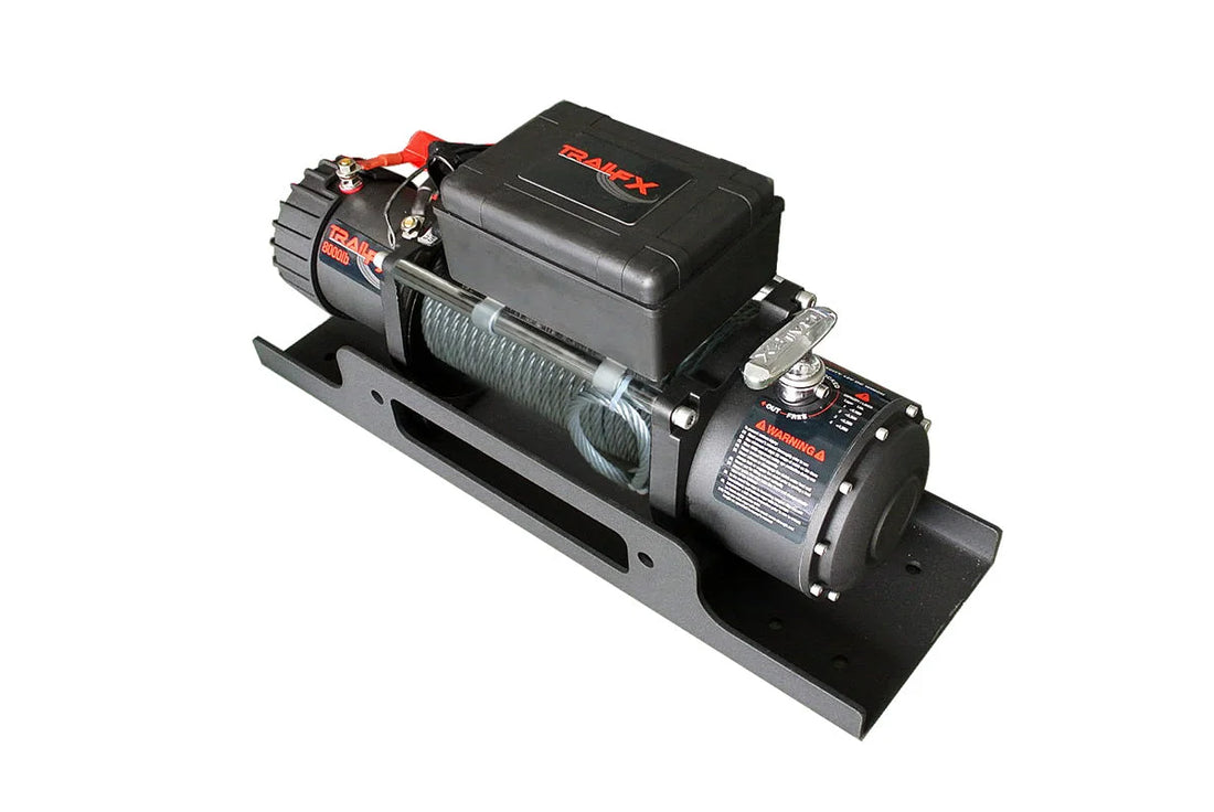 TrailFX For Winches Upd To 12000 Pounds Flat Fixed Mount Textured Powder Coated Black WA017 - Additional View 5