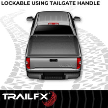 Load image into Gallery viewer, TrailFX Hard Tri Fold Low Profile Lockable Using Tailgate Handle Lock Fiber Reinforced TFX5523 - Side View