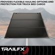 Load image into Gallery viewer, TrailFX Hard Tri Fold Low Profile Lockable Using Tailgate Handle Lock Fiber Reinforced TFX5523 - Additional View 6