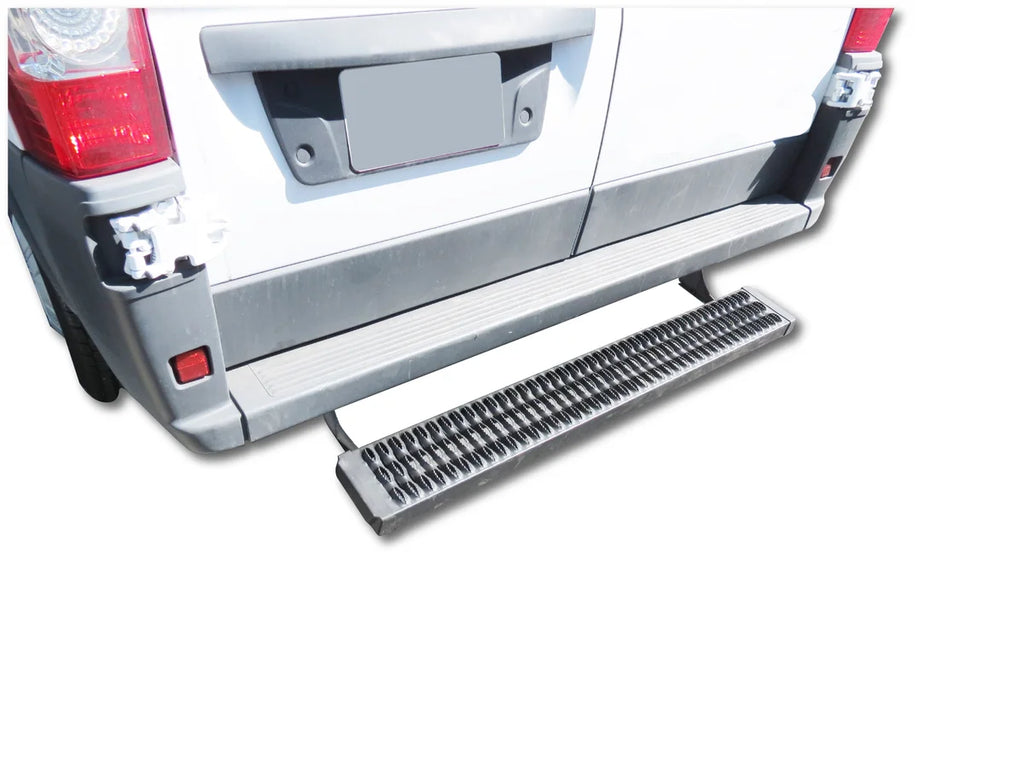 TrailFX Mounts Under Rear Bumper Solid 53x6.5 Pwdr Ctd Titanium Black Alum ABSV002B - Rear View