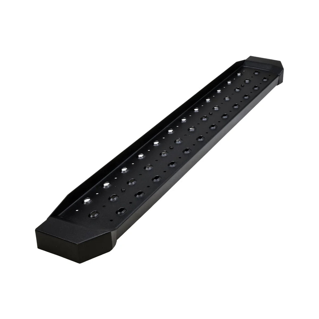 TrailFX Mounts Under Rear Bumper Solid Surface W/Non-Slip Tread 60x6.5 Black Mild Steel FBV01B - Side View