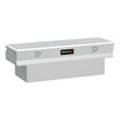 Load image into Gallery viewer, TrailFX Notched Chest Sgl Lid Dia Tread Bright Pol 16 Gauge Alum 59x19.25x17.5 152601 - Package Contents