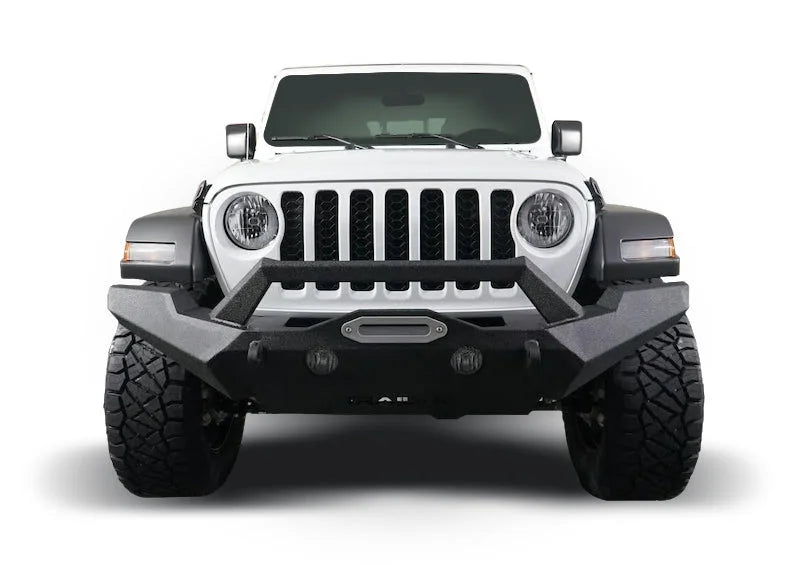 TrailFX One Piece Design Full Width Direct-Fit Mntg Hardware Included With Grille Guard JL07T - Front View