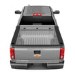 Load image into Gallery viewer, TrailFX One Piece Direct Fit W/Factory Hitch Pwdr Ctd Black Steel W/Gloss Black Tread FX1013 - Rear View