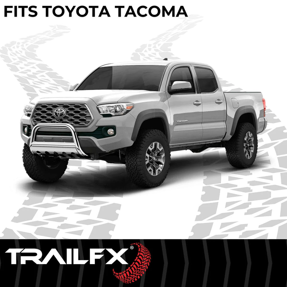 TrailFX Pol Stain Steel 3 In Dia W/Skid Plat Opt Light 6 In Max Light/20 In Max Lite Bar 8956222 - Additional View 5